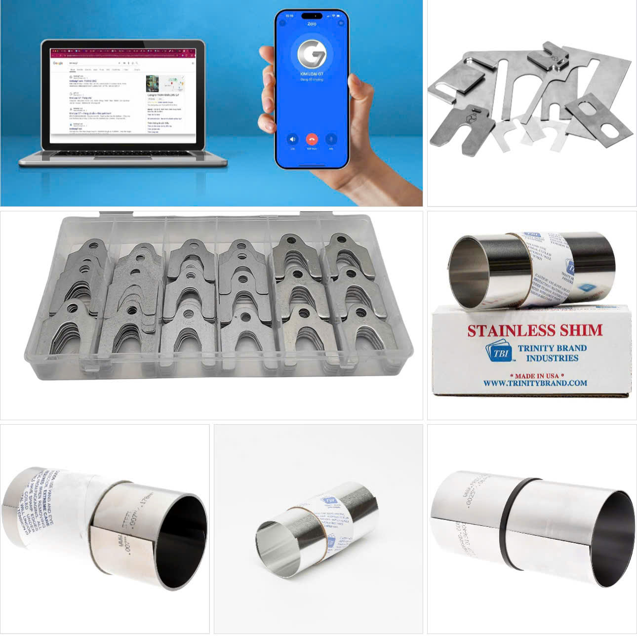 Shim Chêm Inox 316 0,15mm